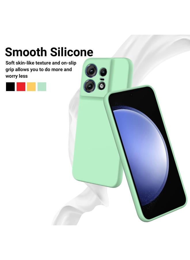 اس-توب جراب لهاتف موتورولا إيدج 50 برو، جراب سيليكون سائل مقاوم للصدمات بلون نقي - Image 4