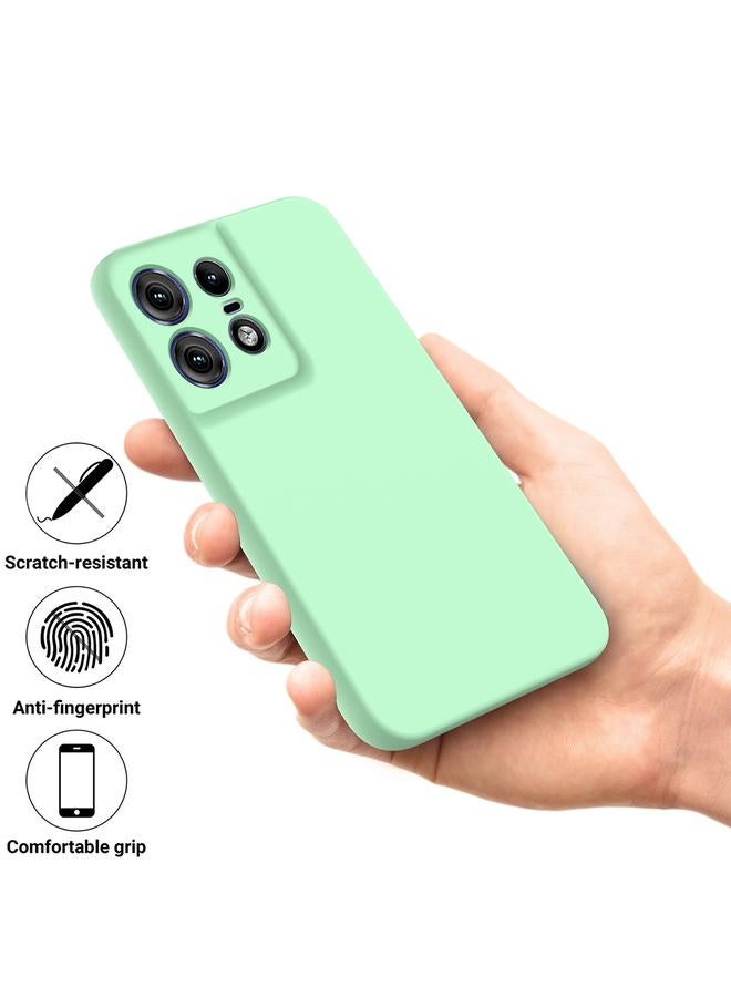 اس-توب جراب لهاتف موتورولا إيدج 50 برو، جراب سيليكون سائل مقاوم للصدمات بلون نقي - Image 5