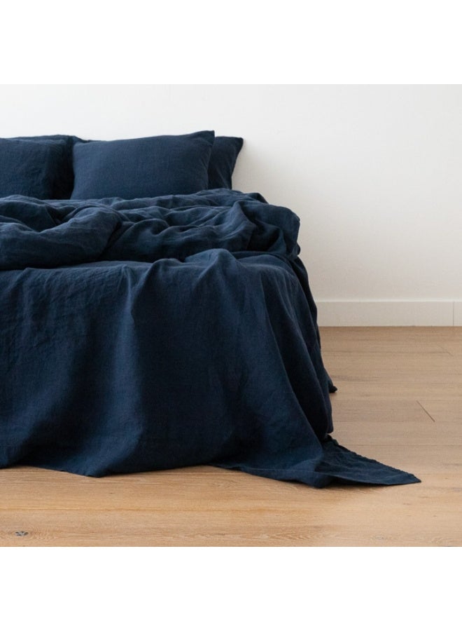 تى ام هوم ملاية فلات بركال أزرق – قطن طبيعي 100% | ملايات فندقية فاخرة – TM Home - Image 4