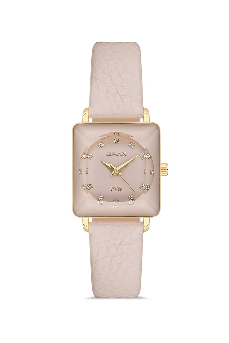 OMAX Women’s Wrist-Watch | Analog | Leather Strap | Elegant Design - Image 1