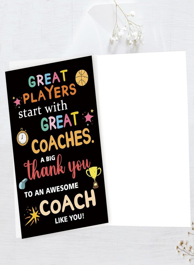 Mcduldul Thank You Coach Card for Men Women, Basketball Baseball Volleyball Pool Football Coach Appreciation Gifts, Great Players Start With Great Coaches - Image 3
