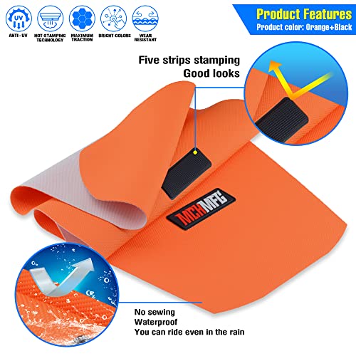 MCHMFG Ribbed Seat Cover for SX DRZ XCF RMZ KXF YZF 125 250 300 450 Motorcycle Dirt Bike (Orange) - Image 3