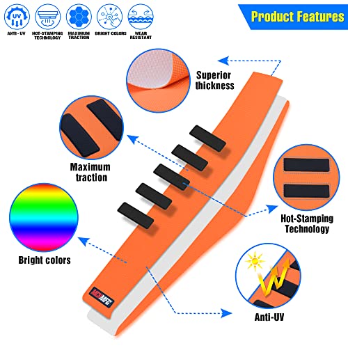 MCHMFG Ribbed Seat Cover for SX DRZ XCF RMZ KXF YZF 125 250 300 450 Motorcycle Dirt Bike (Orange) - Image 2