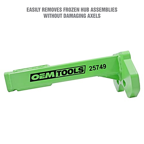 OEMTOOLS 25749 Wheel Hub Removal Tool, Green Hub Bearing Removal Tool, Hub Buster Tool Prevents Axle Removal or Damage, Works for 5, 6, and 8 Lug Hubs - Image 2