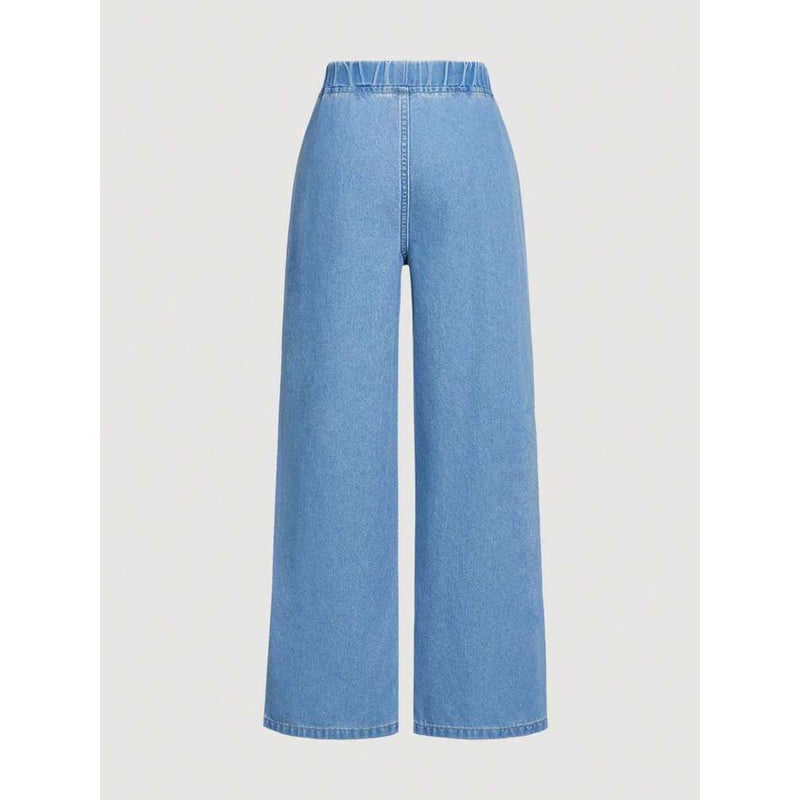 Unisex Classic Denim Jeans Loose Fit Daily Outdoor Wear - Image 3