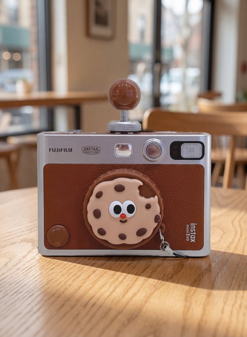 غطاء عدسة لكاميرا Fujifilm Instax Mini Evo، إكسسوارات فوجي ميني لغطاء عدسة فوجي Instax Mini Evo، غطاء عدسة Mini Evo بلاستيكي مضاد للخدوش بتصميم كرتوني لطيف (لا يشمل الكاميرا) - Image 4