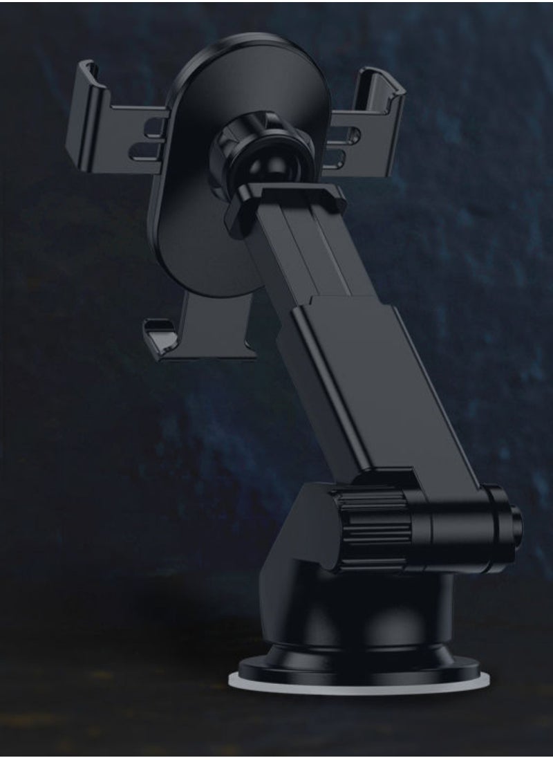 KAKUSIGA KAKUSIGA KSC-588B 360°rotation Car Telescopic Mobile Phone Holder  - Image 4
