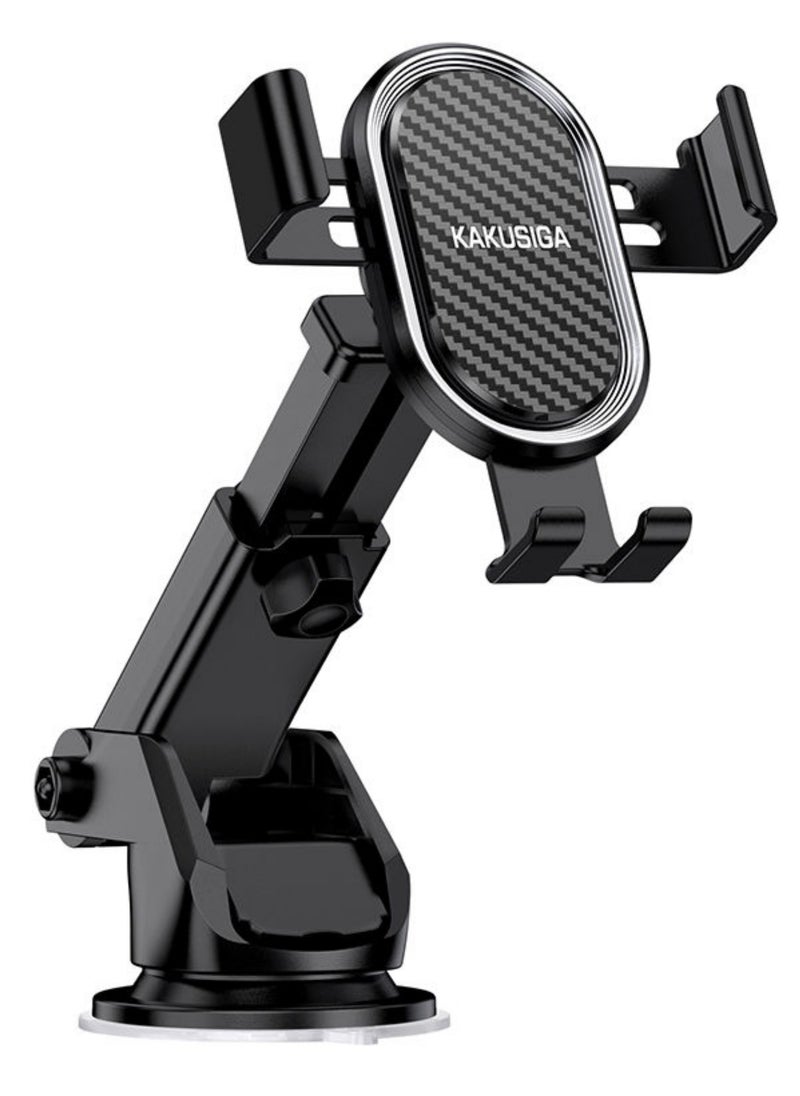 KAKUSIGA KAKUSIGA KSC-588B 360°rotation Car Telescopic Mobile Phone Holder  - Image 1