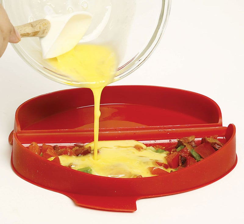 Norpro, Red Silicone Omelet Maker, 8.75 by 4.75 by 1.38-Inch, 8.75" x 4.75" x 1.38" - Image 2