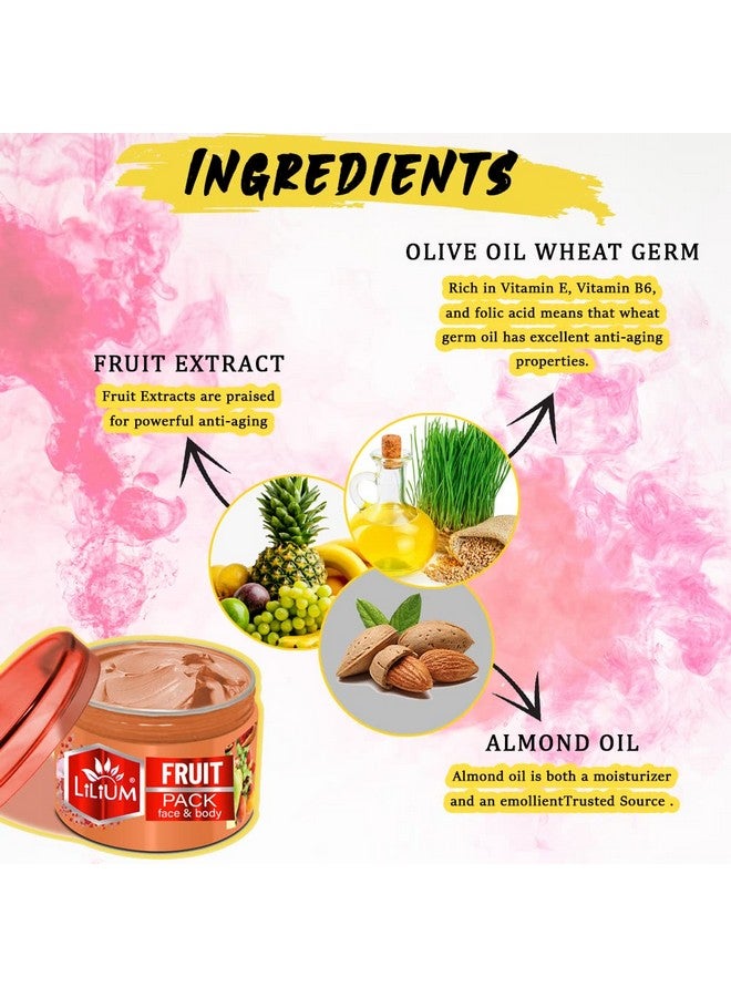 Lilium Perfect Blend of Fruit Face Pack, 250gm - Image 4