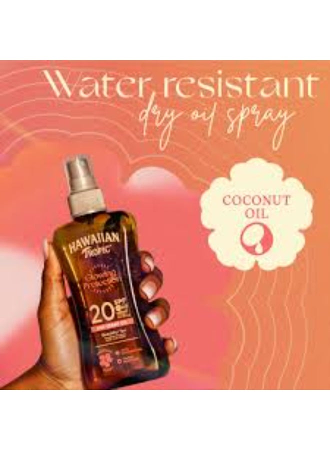 هاوايان تروبيك زيت بخاخ جاف للحماية من التوهج من هاواييان تروبيك، عامل حماية من الشمس 20، 200 مل - Image 2