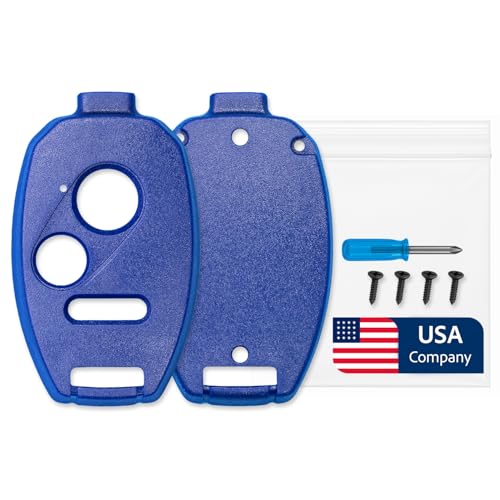 StandardAutoPart Premium USA Grade for Honda Key Fob Shell Tough CrackResistant Durable DIY Installation for Civic 20062013 Accord 20032012 CRV 20052006 Pilot 20092015 Fit Ridgeline Blue 3 Button - Image 1