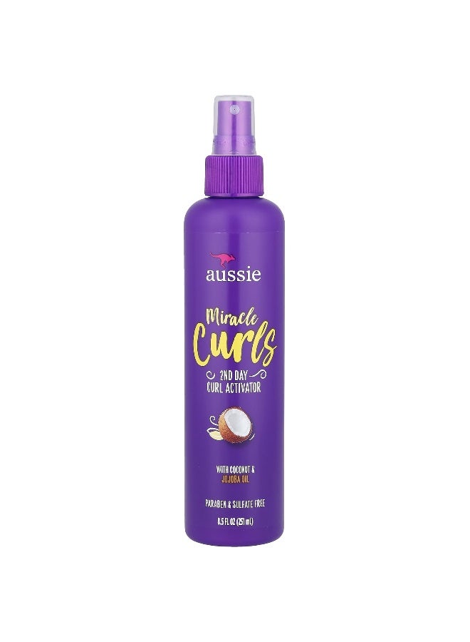 Aussie, Miracle Curls, 2nd Day Curl Activator with Coconut & Jojoba Oil, 8.5 fl oz (251 ml) - Image 1