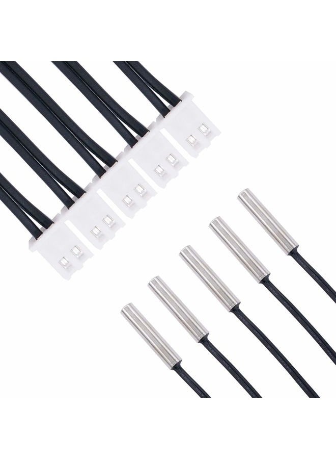TWTADE (3M 2Pcs) - 2 Pcs 3M 10K B3950 Thermistor Temperature Sensor,able to Support -25 to 125 Degree Celsius,Sensitive NTC Temperature Sensor Probeprobes has 5 25mm Stainless Steel housing NTC-3M-2P - Image 5