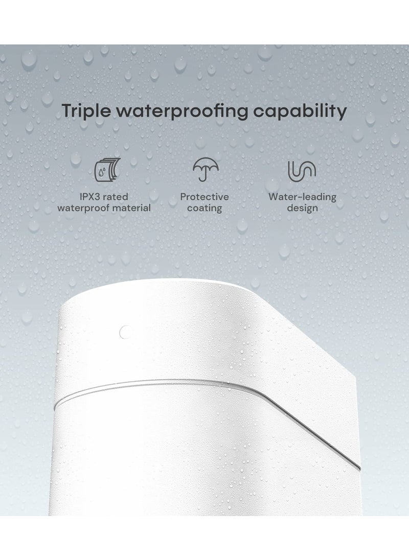 Townew TOWNEW T3 Slim Automatic Infrared Motion Sensor Trash Can with Lid Self Sealing  Changing 34Gal Waterproof Garbage Can Bathroom Touchless Trash Cans with Lids White x1 Refill RingUp to 20 Bags  - Image 4