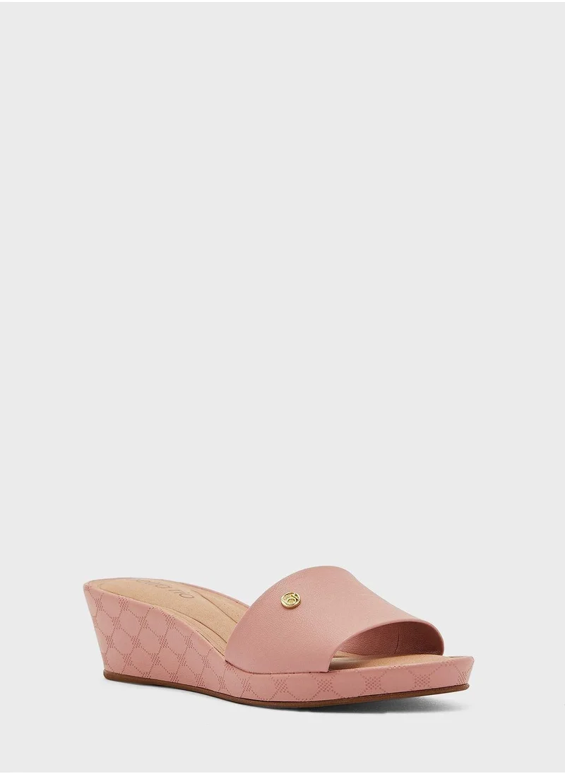Beira Rio Pink Aileen Wedge Sandals for Women | Best Price UAE