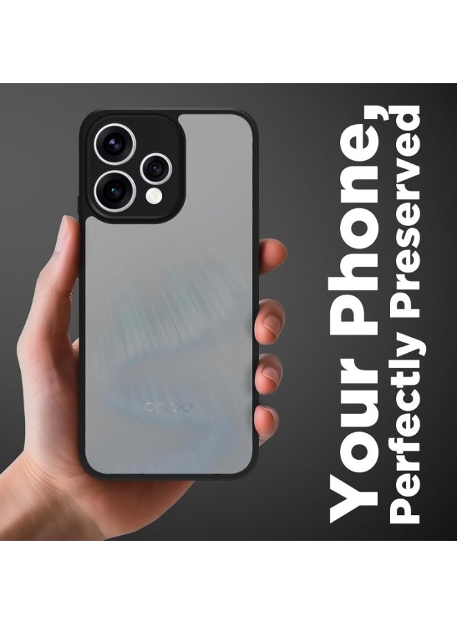 جراب حمايه اسود مط غير لامع ومقاوم للصدمات متوافق مع Oppo Reno 15  (أسود ) - Image 2