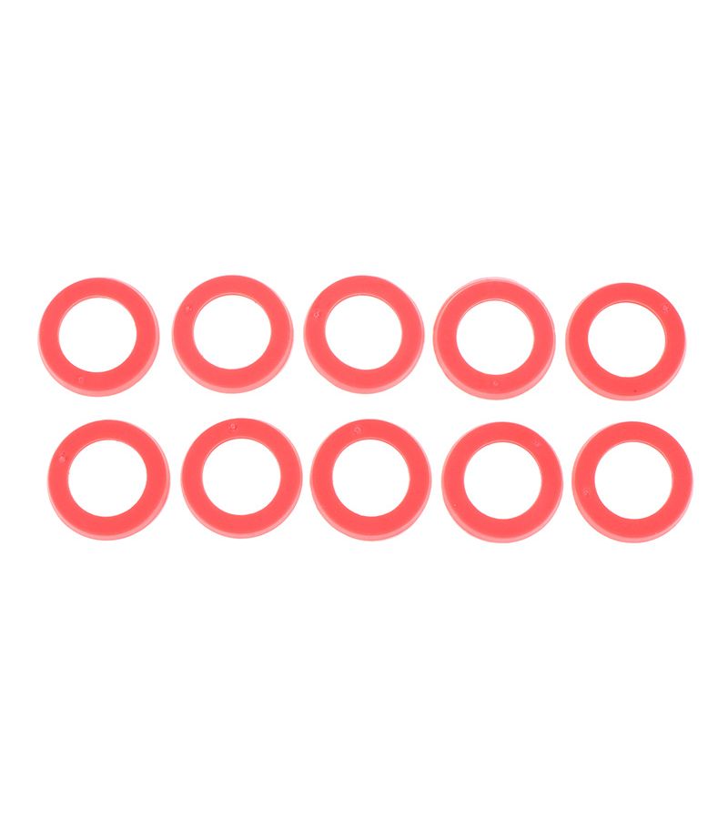 Red Heavy Duty Rubber Washers for 3/4 Inch Garden Hose Faucets 10 Pack - Image 1