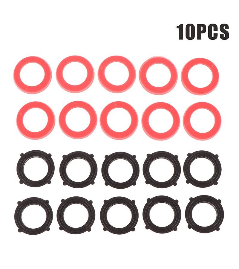 Red Heavy Duty Rubber Washers for 3/4 Inch Garden Hose Faucets 10 Pack - Image 4