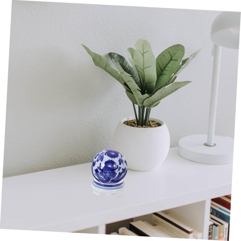Ceramic Crystal Ball Holder Stand Display Base for Globe Decor Home Office Ornaments - Image 3