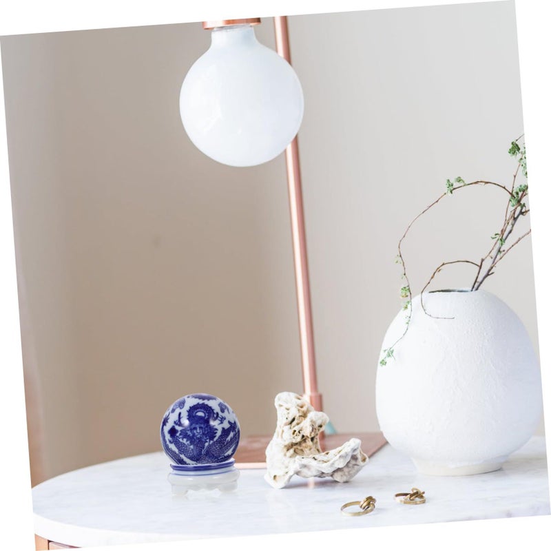 Ceramic Crystal Ball Holder Stand Display Base for Globe Decor Home Office Ornaments - Image 4