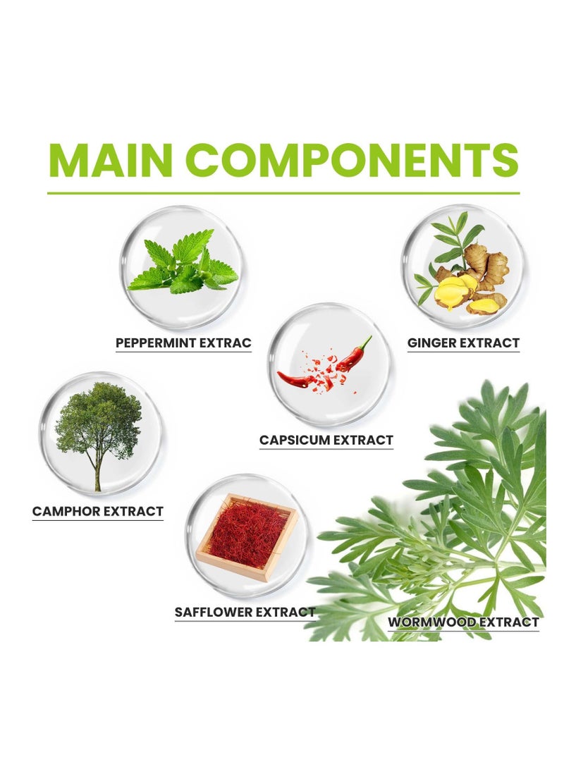 Excefore Knee Pain Relief Patches, 24 Pcs Niaoyun Herbal Knee Patches, Natural Herbal Knee Patches for Relief, for Pain Relief and Inflammation Long Lasting Relief of Joint Pains - Image 3