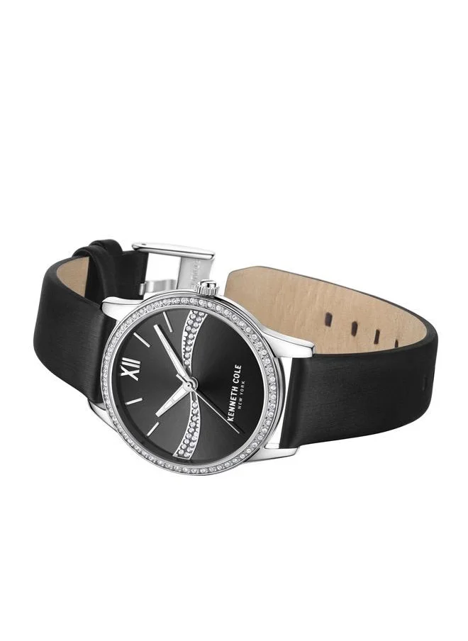 Kenneth Cole New York Kenneth Cole New York Watch For Women With Black Genuine Leather Strap 3 ATM - KCWLA2219601