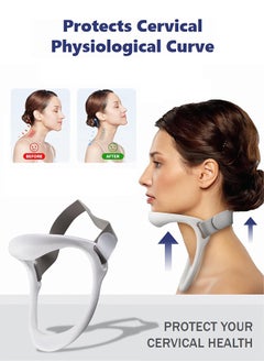Polish'D Neck Support Brace, Portable Adjustable Neck Brace for Cervical Pain Relief Correct Neck Posture Cervical Collar for Home Office  - Image 3