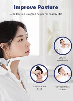 Polish'D Neck Support Brace, Portable Adjustable Neck Brace for Cervical Pain Relief Correct Neck Posture Cervical Collar for Home Office  - Image 4