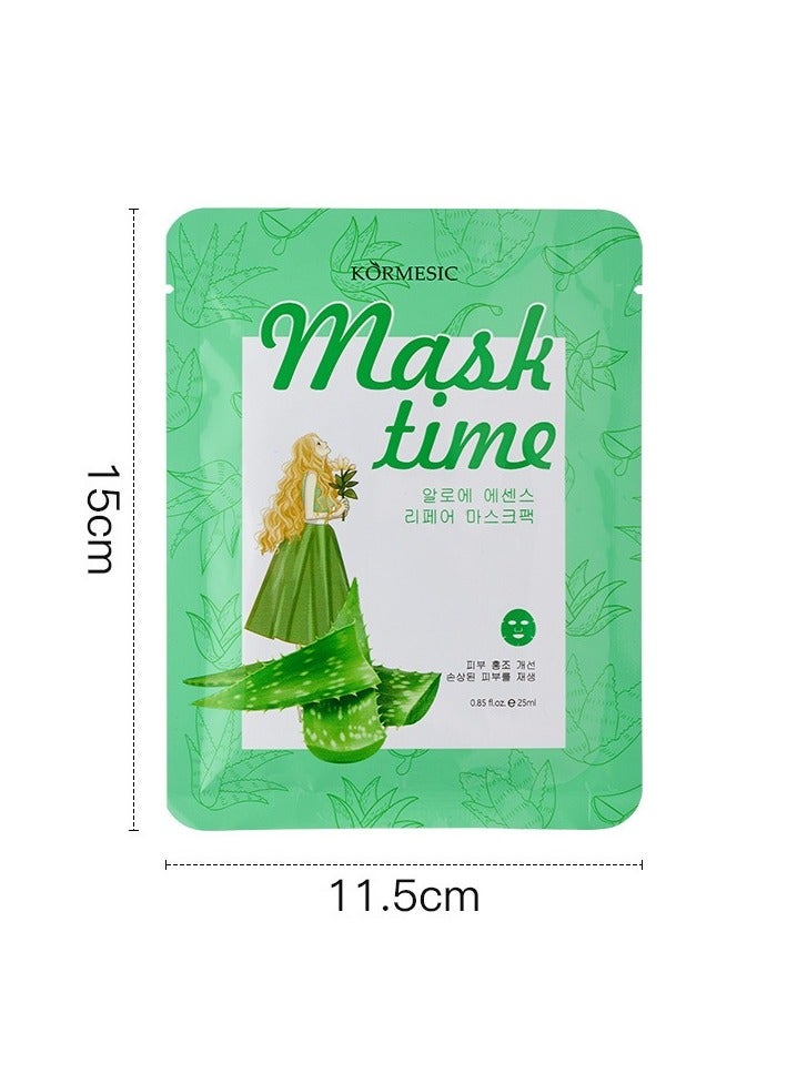 Kormesic Aloe Vera Essence Mask - 25ml x 5 Sheets - Image 2