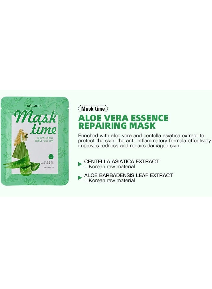 Kormesic Aloe Vera Essence Mask - 25ml x 5 Sheets - Image 3