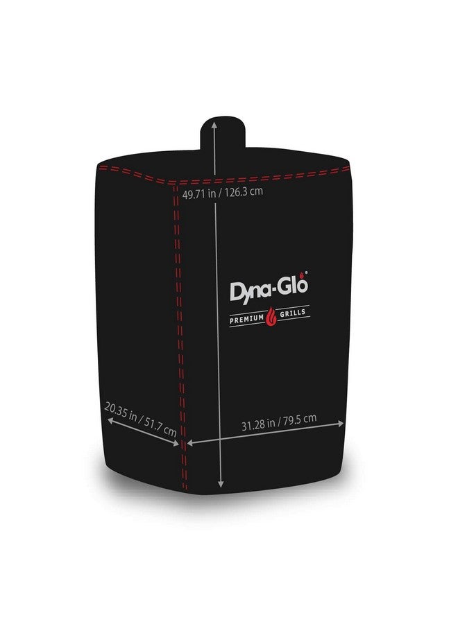 Dyna-Glo غطاء شواية عمودية عريضة من GHP Group Dyna-Glo DG1235GSC، أسود - Image 2