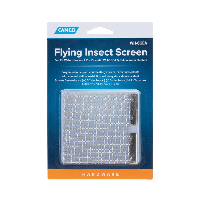 Camco RV Flying Insect Screen for Dometic 6-Gallon Water Heaters (WH-6GEA) |Fits Dometic WH-6GEA 6-Gallon Water Heater Vents (42169) - Image 1