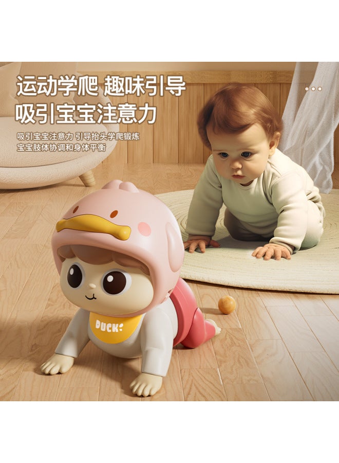 Baby Crawling Baby Practice Head-up Artifact Crawling 0-1 Years Old Baby Training Guide Doll Crawling Electric Educational Toys - Image 3