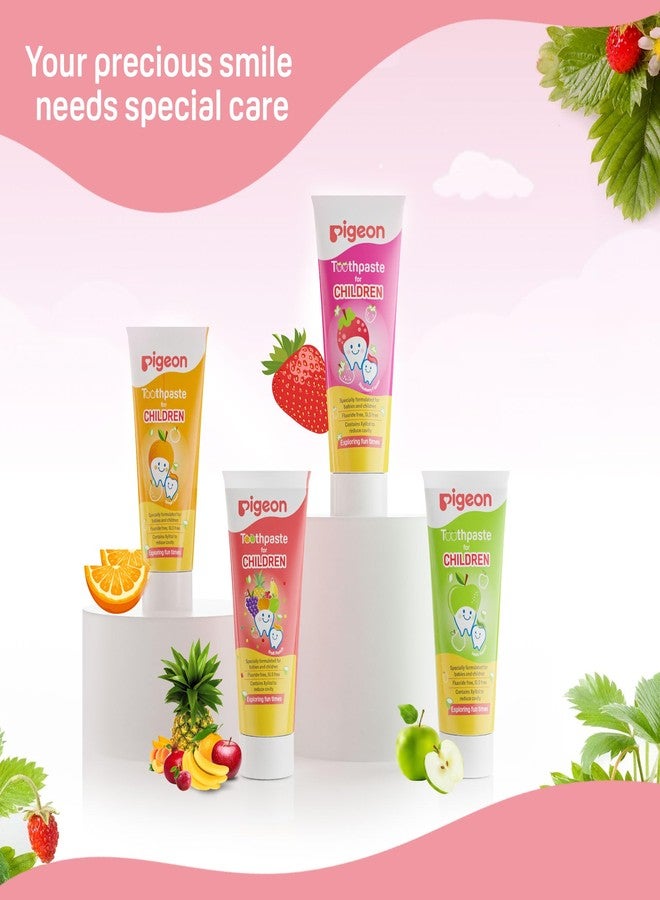 Pigeon Strawberry Toothpaste for Babies & Children 45 g (Pack of 2) | Fluoride Free & SLS Free | Gentle Daily Oral Care for Kids - Image 4