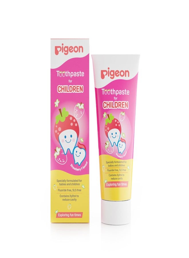 Pigeon Strawberry Toothpaste for Babies & Children 45 g (Pack of 2) | Fluoride Free & SLS Free | Gentle Daily Oral Care for Kids - Image 5
