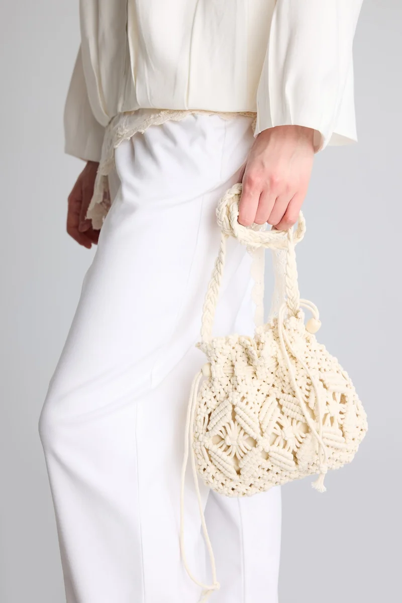 Woman Cotton Crossbody Bag