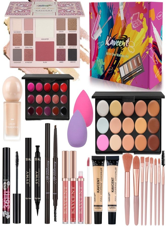 KAVCENT Makeup Kit for Women full Kit Makeup Set for Teens Girls Teenagers Eyeshadow Palette Foundation Makeup Gift Set for Women Makeup Kit for Teens - Image 1