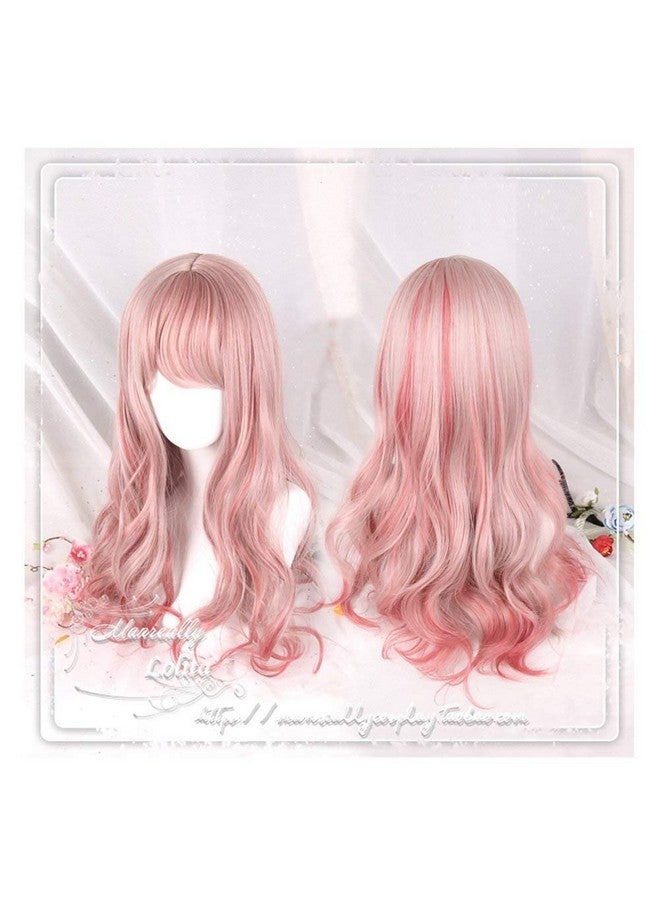 CHC FAIRY Women Girls Natural Looking Daily Wear Cute Light Purple Fluffy Curly Wig Japan Harajuku Sweet Lolita Club Costume Party Hair With Wig Cap - Image 3