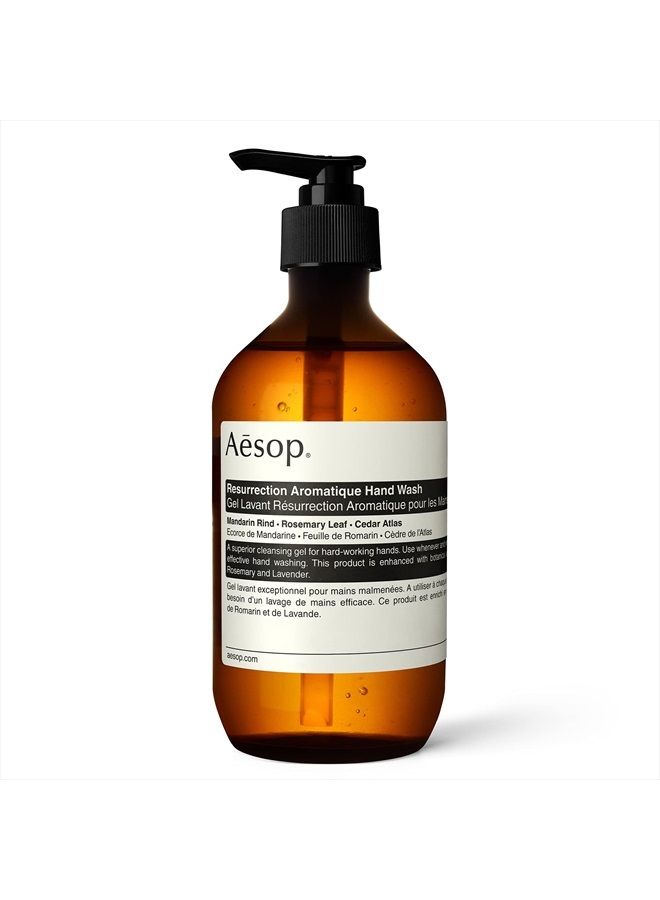 Aesop غسول يدين عطر الإحياء | 500 مل/16.9 أونصة | خالي من البارابين، غير مختبر على الحيوانات ونباتي - Image 1