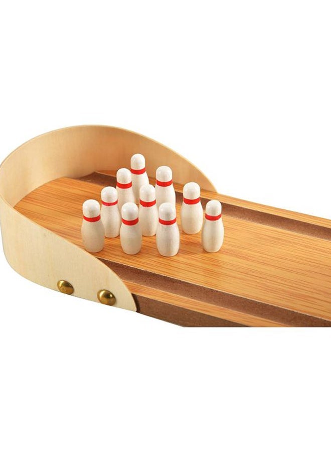 NIBEMINENT Wooden Mini Bowling Game - Image 3