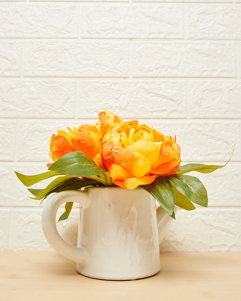 REDTAG Orange Rose Arrangement In Ceramic Jug
