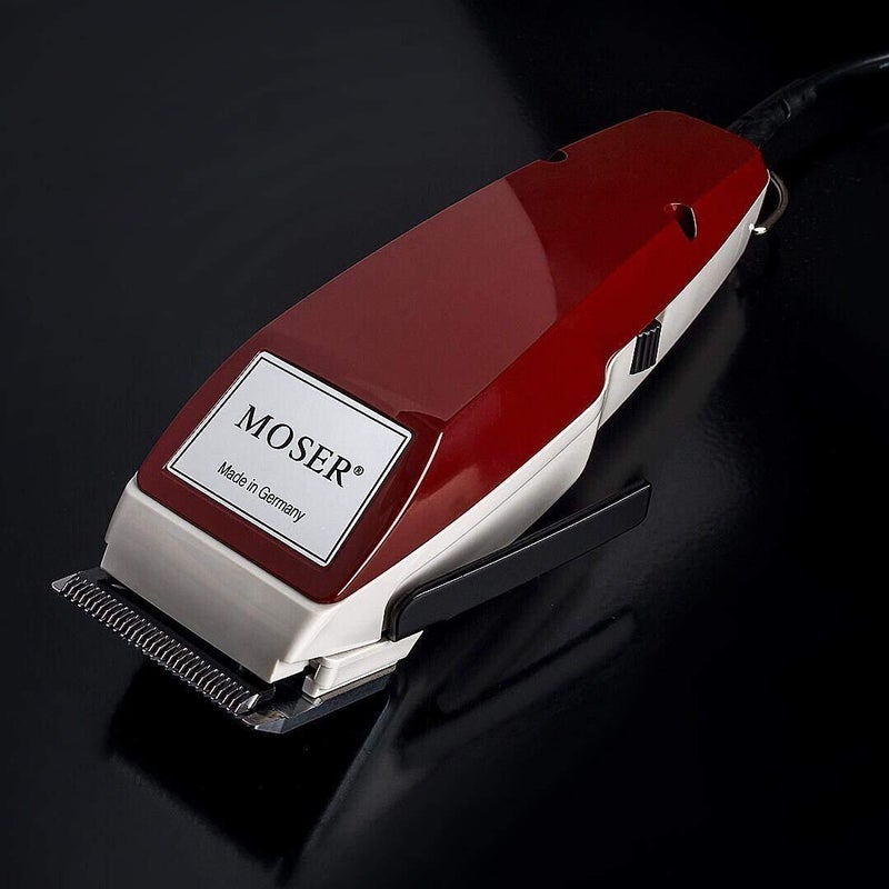 MOSER Classic 1400 Professional Hair Clipper Red/Grey - Image 4