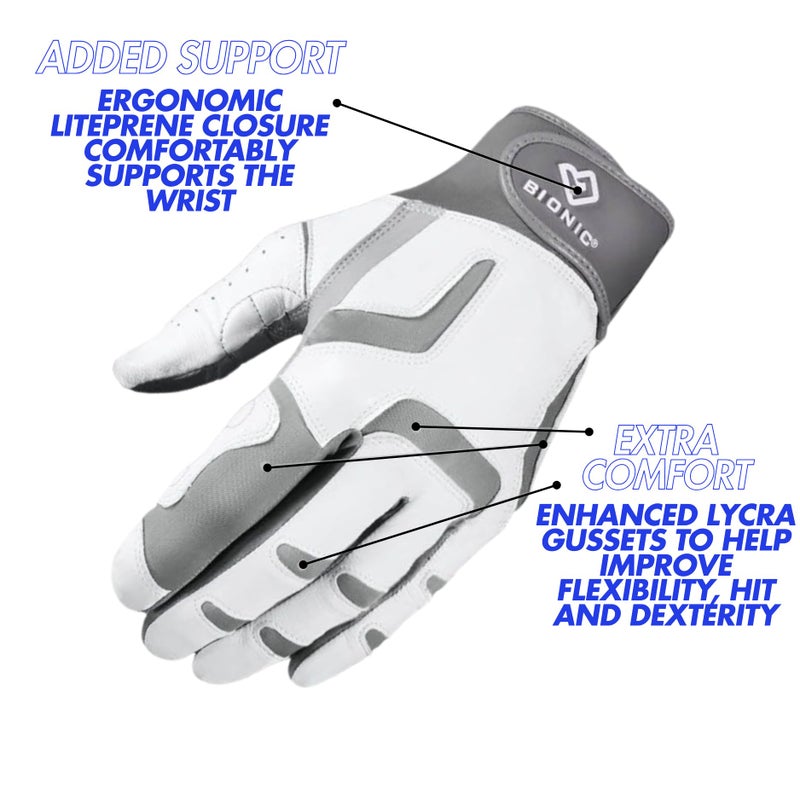 Bionic Women's ReliefGrip 2.0 Golf Glove (Silver, Small, Right) - Image 3