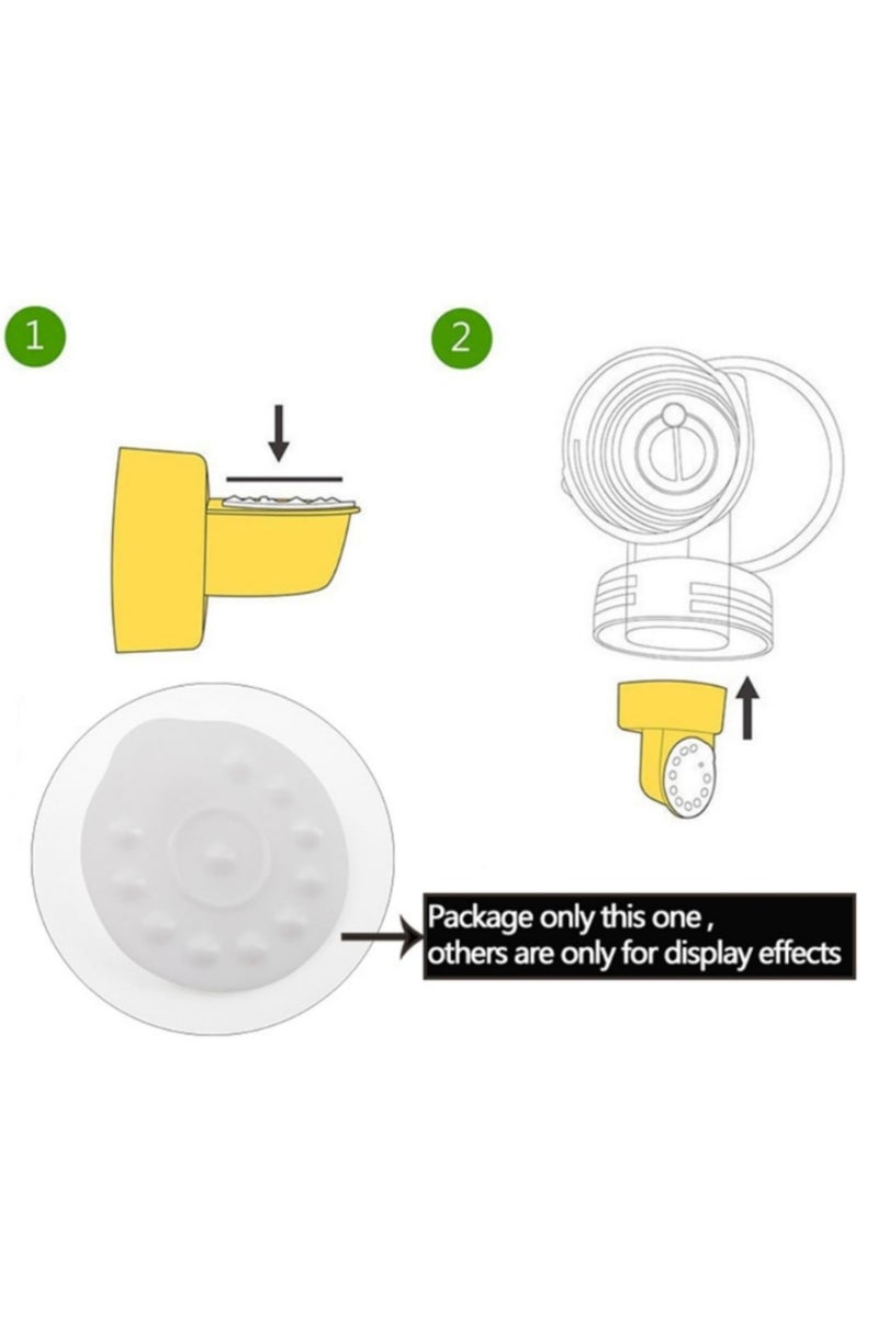10pcs Silicone Membrane Replacement for Medela Breast Pump BPA Free Spare Parts Accessories Fit Manual and Electric Breast Pump for Women Mothers - Image 3