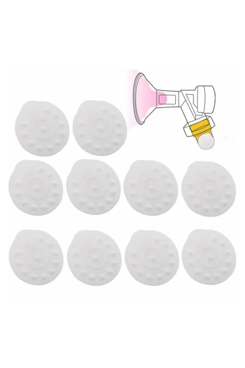 10pcs Silicone Membrane Replacement for Medela Breast Pump BPA Free Spare Parts Accessories Fit Manual and Electric Breast Pump for Women Mothers - Image 1