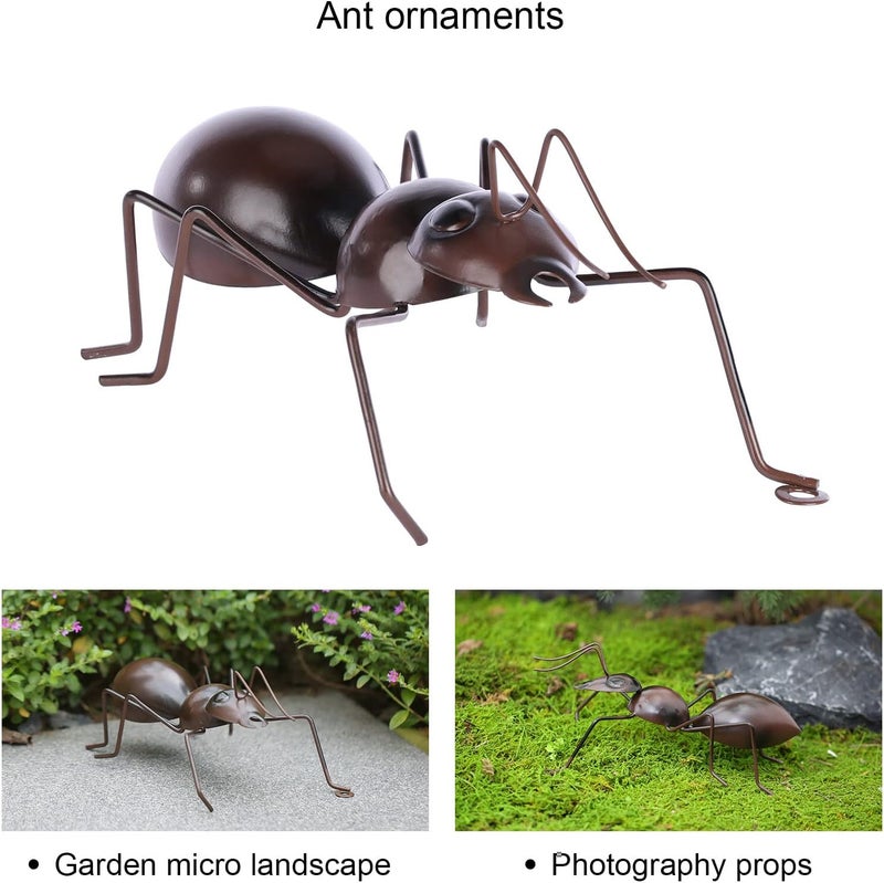 Metal Ant Art Sculpture Garden Decoration, Ant Wall Decoration Indoor and Outdoor Garden Courtyard Lawn Decoration (1 Pieces) - Image 5