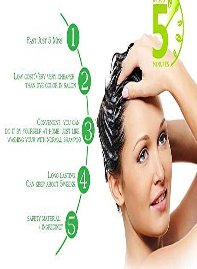 Dexe Black Hair Shampoo for Men and Women - 10 packets - Image 5