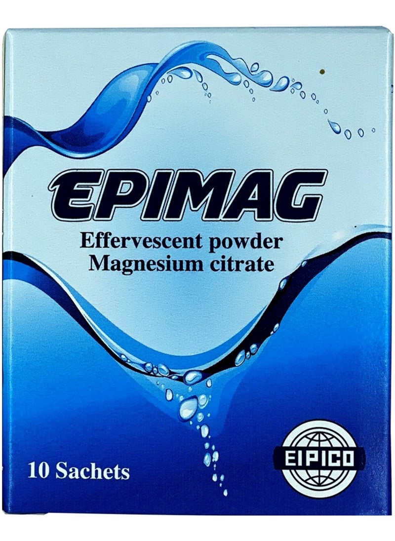 EPIMAG - Effervescent Powder Magnesium Citrate - 10 Sachets - Image 1