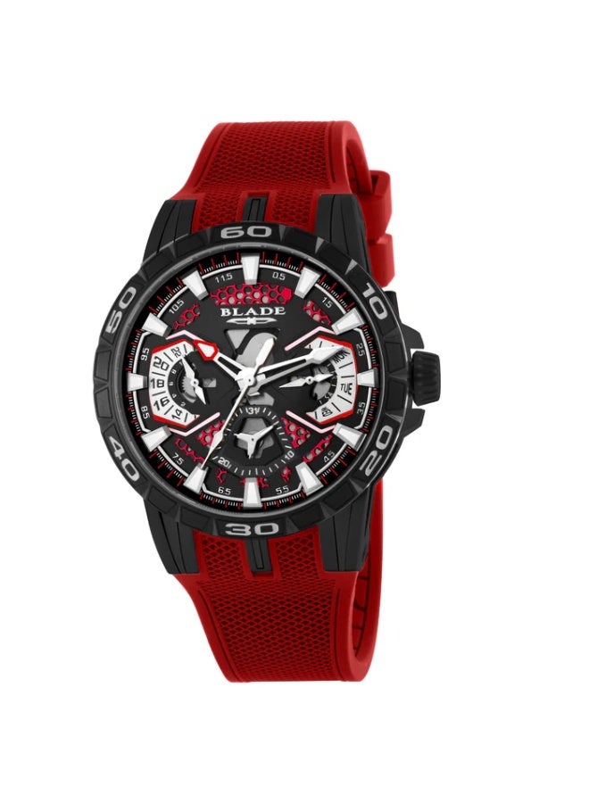 BLADE Marquis Imprint 3669G5NNR SS & Silicone Strap Multifunction Men's Watch - Image 1